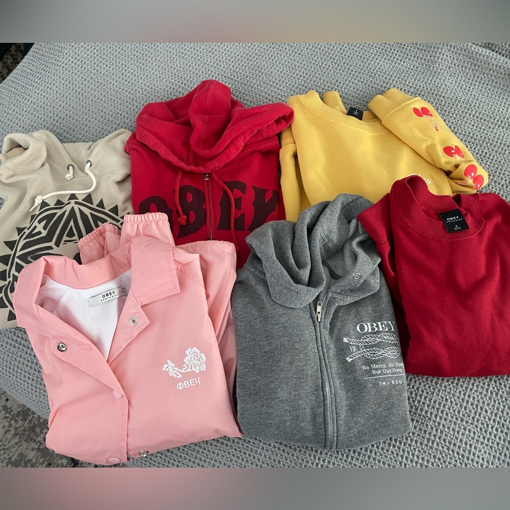 Obey Sweater/Jackets Lot